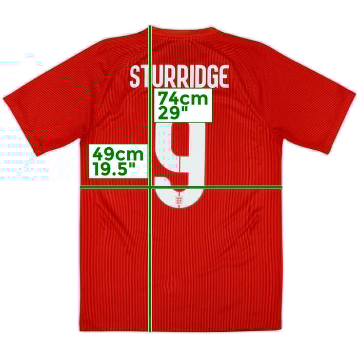 2014-15 England Away Shirt Sturridge #9 - 8/10 - (M)