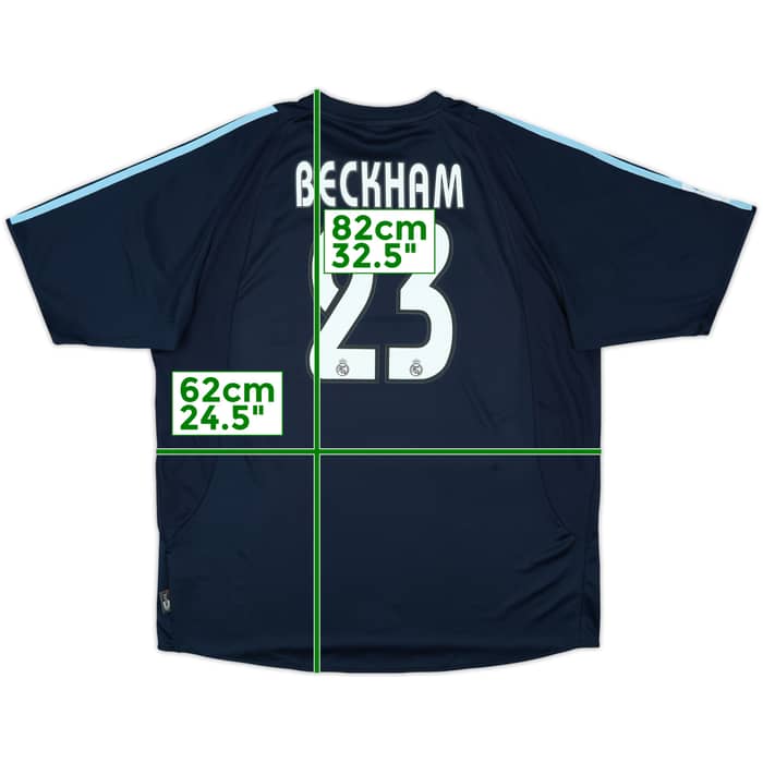 2003-04 Real Madrid Away Shirt Beckham #23 (XL)