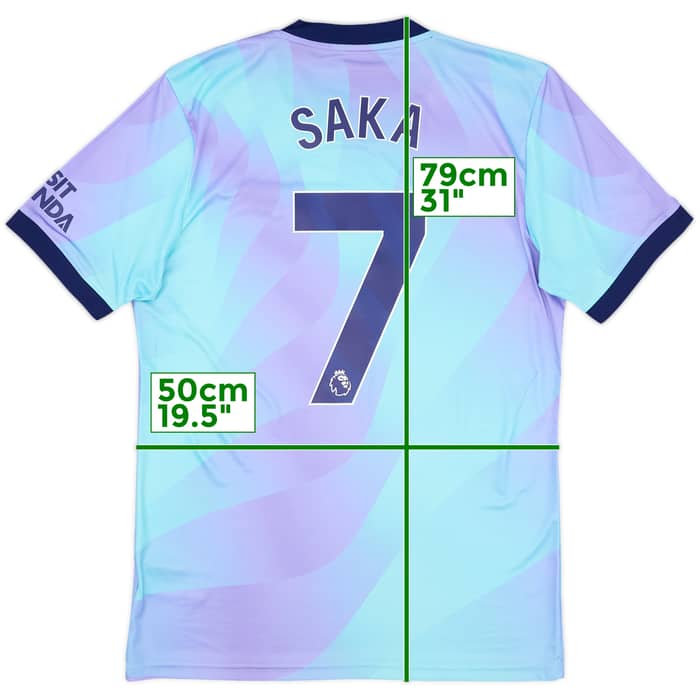 2024-25 Arsenal Third Shirt Saka #7 - 8/10 - (M)