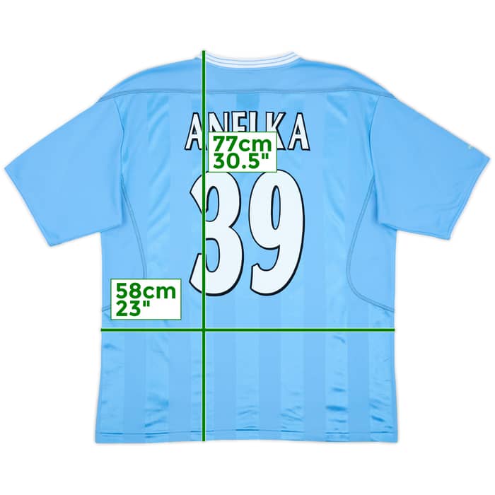 2003-04 Manchester City Home Shirt Anelka #39 - 8/10 - (L)