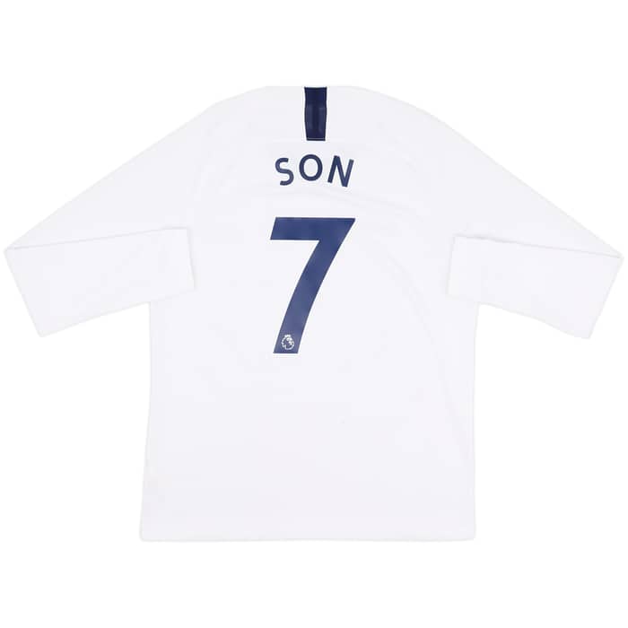 2019-20 Tottenham Home L/S Shirt Son #7 - 10/10 - (L)