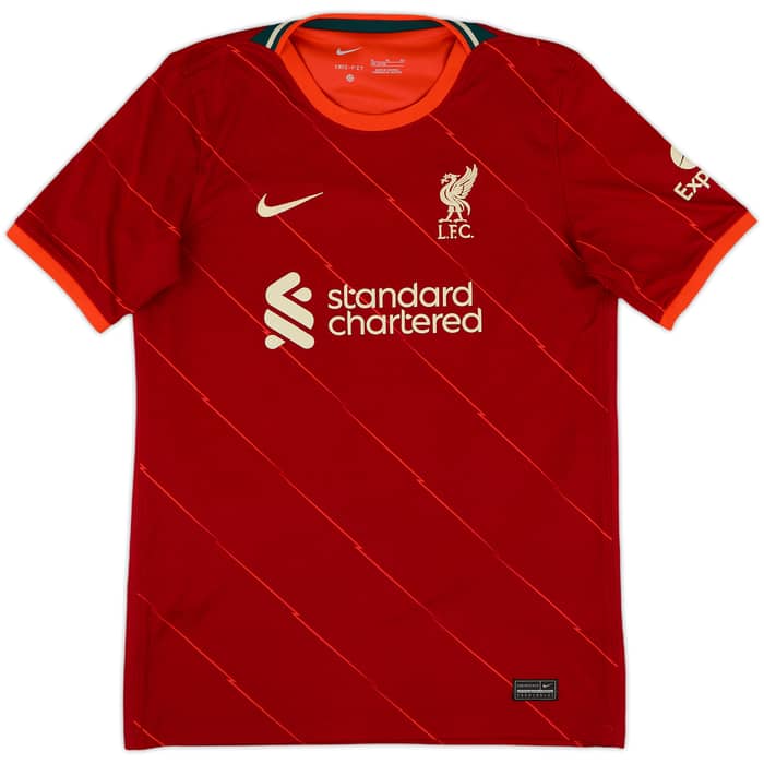 2021-22 Liverpool Home Shirt M.Salah #11 - 9/10 - (XL.Boys)