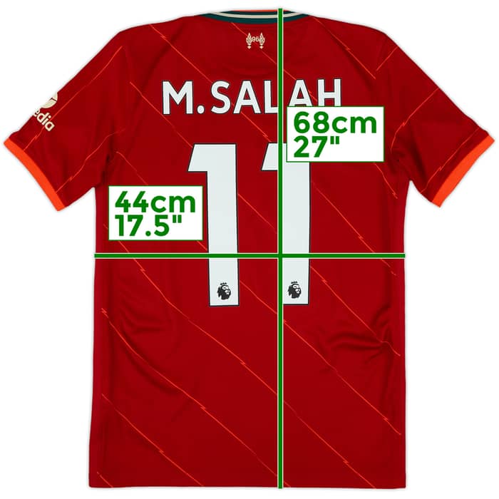2021-22 Liverpool Home Shirt M.Salah #11 - 9/10 - (XL.Boys)