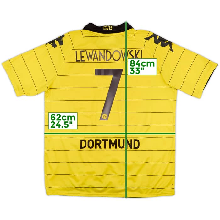 2010-11 Borussia Dortmund Home Shirt Lewandowski #7 - 5/10 - (XXL)