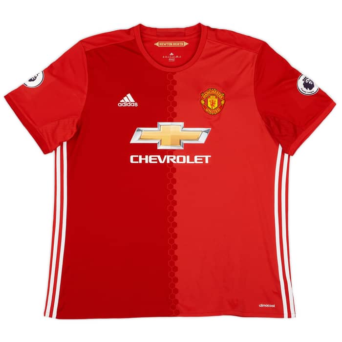 2016-17 Manchester United Home Shirt Bailly #3 - 9/10 - (XXL)