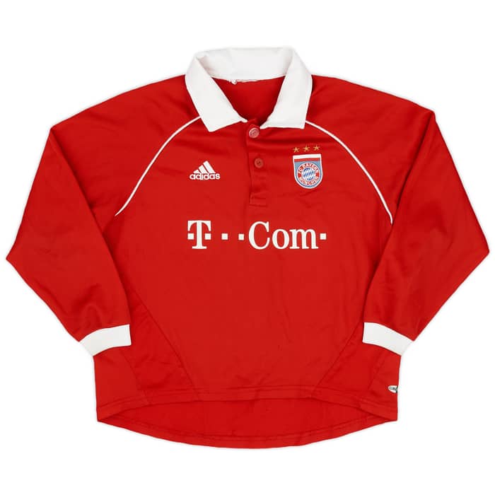 2005-06 Bayern Munich Home L/S Shirt - 8/10 - (S.Boys)