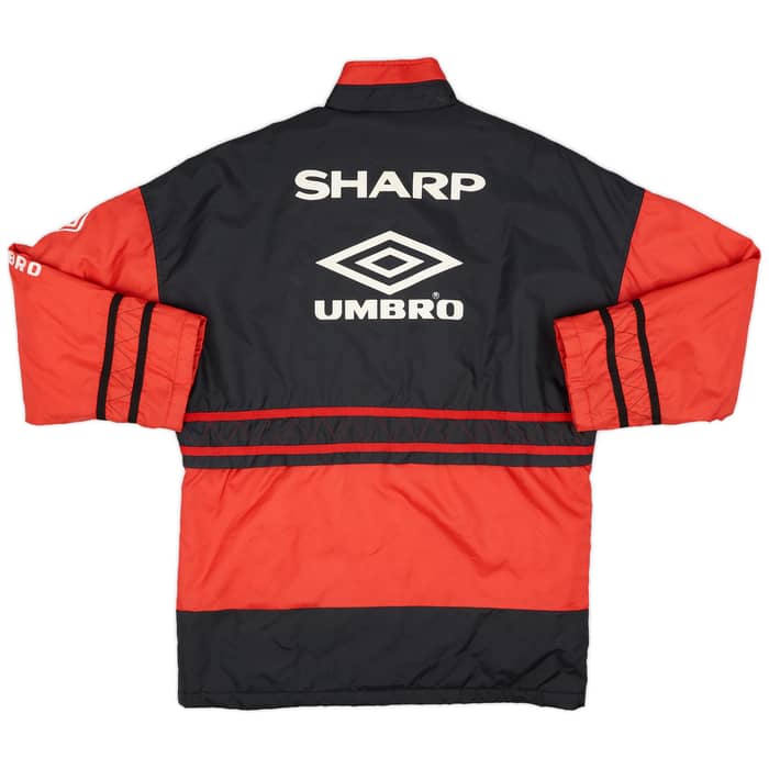 1996-97 Manchester United Umbro Padded Bench Coat - 9/10 - (L)
