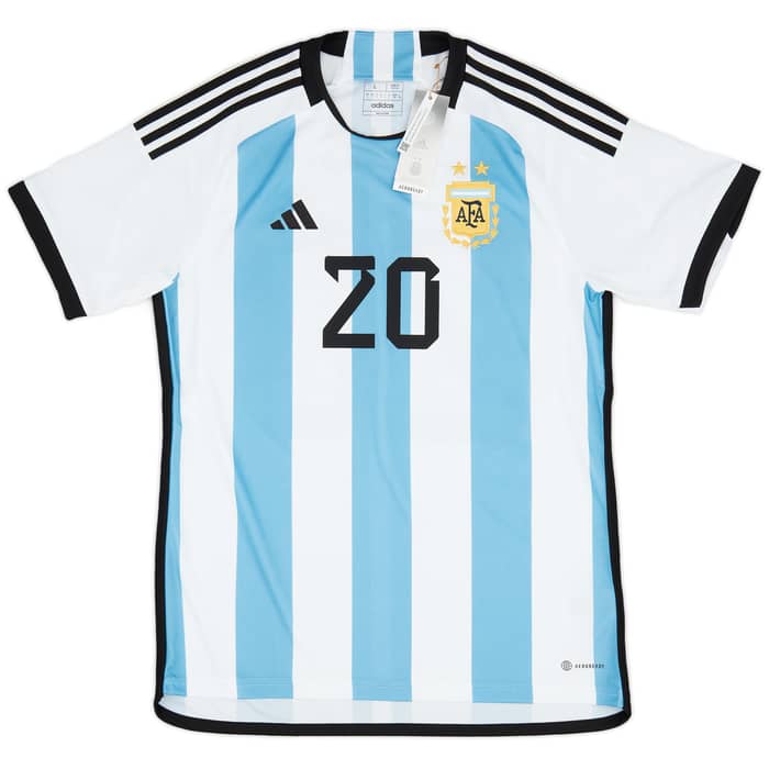 2022-23 Argentina Home Shirt Mac Allister #20