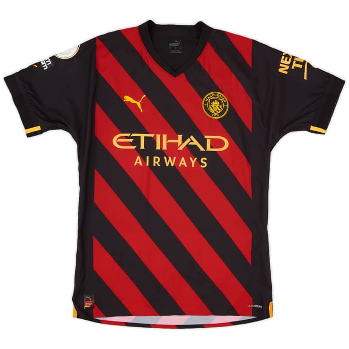 2022-23 Manchester City Match Issue Away Shirt Delap #48 - As New - (L)