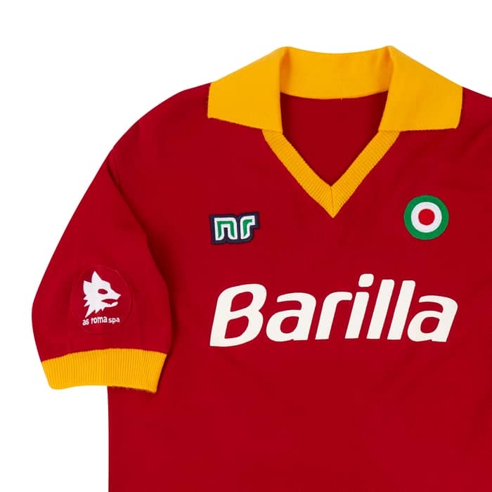 1986-87 Roma NR-Reissue Home Shirt #7 (Conti) L