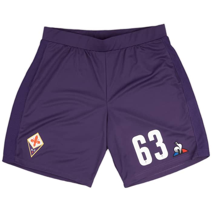 2017-18 Fiorentina Player Issue Home Shorts # - 5/10