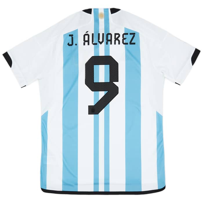 2022-23 Argentina Home Shirt J.Alvarez #9
