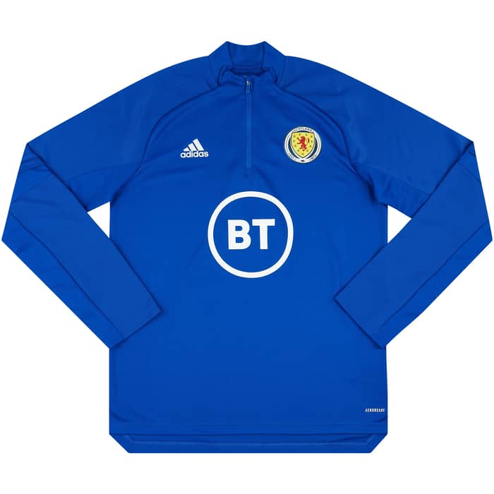 2020-21 Scotland Player Issue 1/4 Zip Training Top (Excellent)