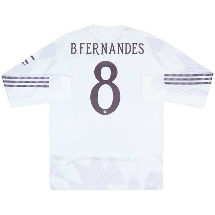 2025-26 Manchester United Authentic Away L/S Shirt B.Fernandes #8