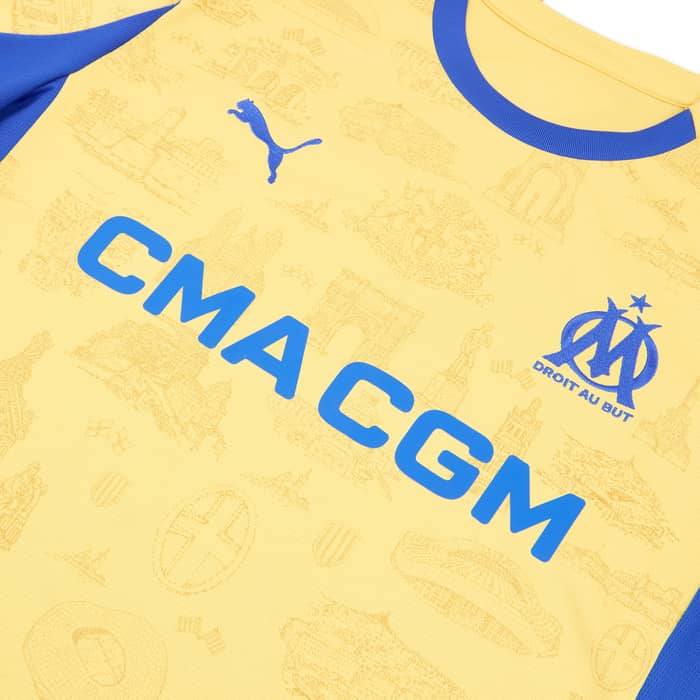 2025-26 Olympique Marseille Fourth Shirt Aubameyang #97 