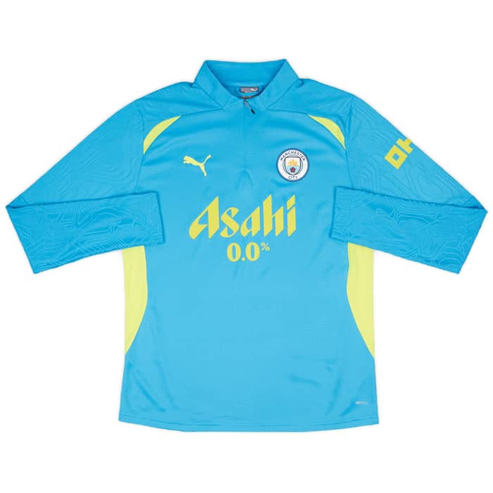 2024-25 Manchester City Player Issue 1/4 Zip Training Top - 9/10