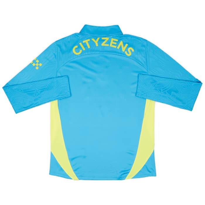 2024-25 Manchester City Player Issue 1/4 Zip Training Top - 9/10
