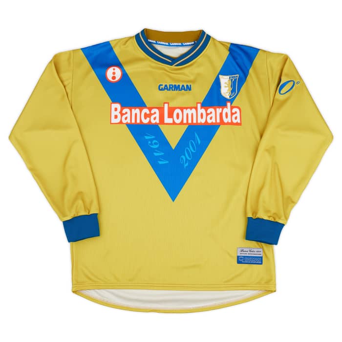 2001-02 Brescia Garman Reissue Third L/S Shirt Guardiola #28