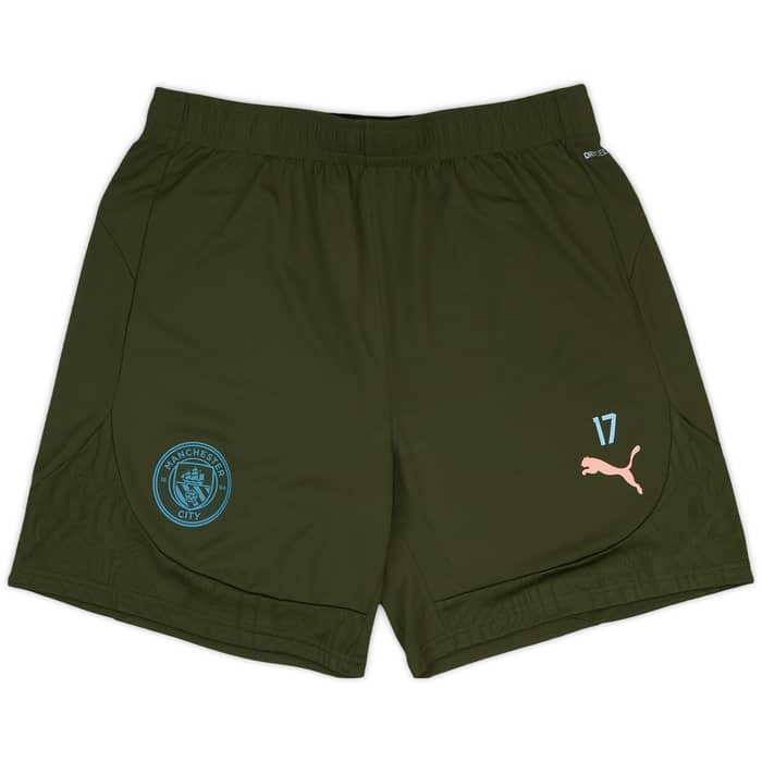 2024-25 Manchester City Player Issue Training Shorts #17 (De Bruyne) - As New - (L)