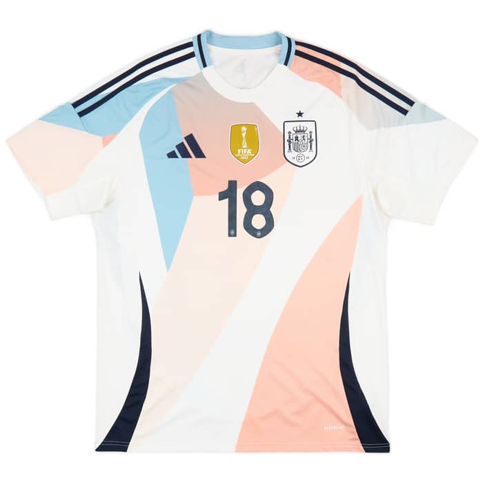 2025-26 Spain Women's Away Shirt Paralluelo #18 (Unisex fit)