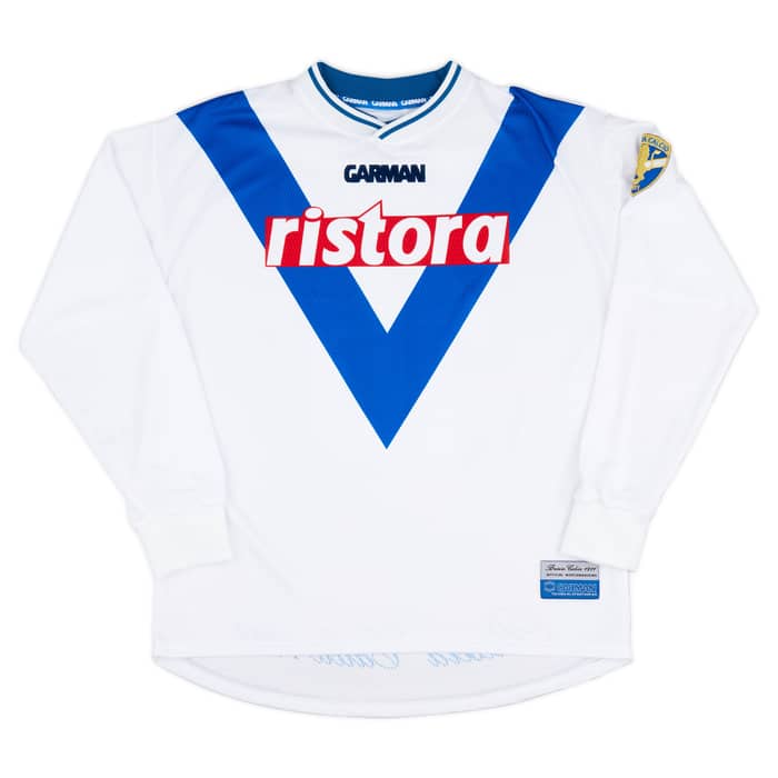 2000-01 Brescia Garman Reissue Away L/S Shirt Baggio #10
