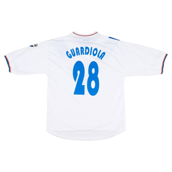 2001-02 Brescia Garman Reissue Away Shirt Guardiola #28
