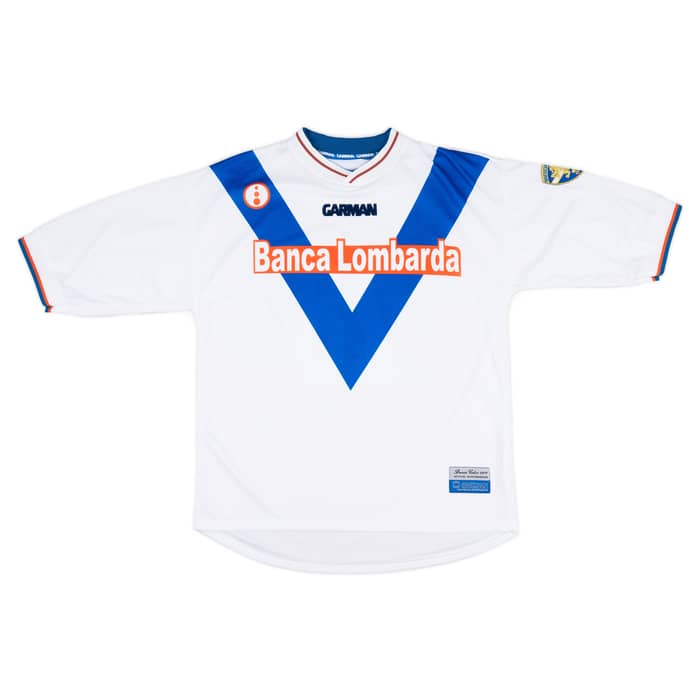 2001-02 Brescia Garman Reissue Away Shirt Guardiola #28
