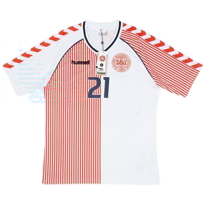 2023 Denmark Hummel 'DBU 86' Reissue Away Shirt Hojlund #21