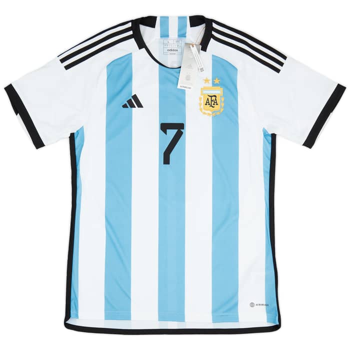 2022-23 Argentina Home Shirt De Paul #7