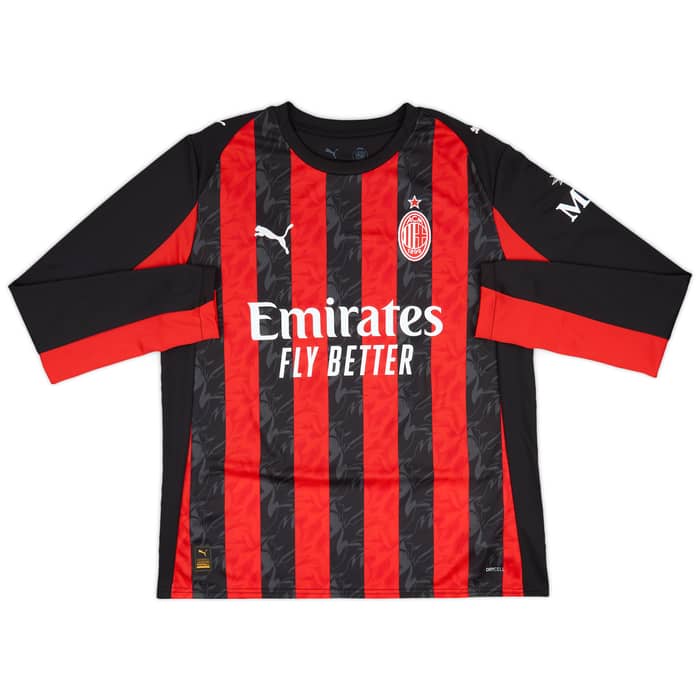 2025-26 AC Milan Home L/S Shirt R.Leao #10
