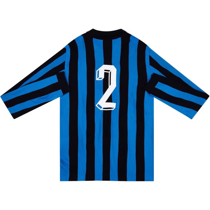 1981-82 Inter Milan Mecsport-Reissue Home L/S Shirt #2 (Bergomi) L