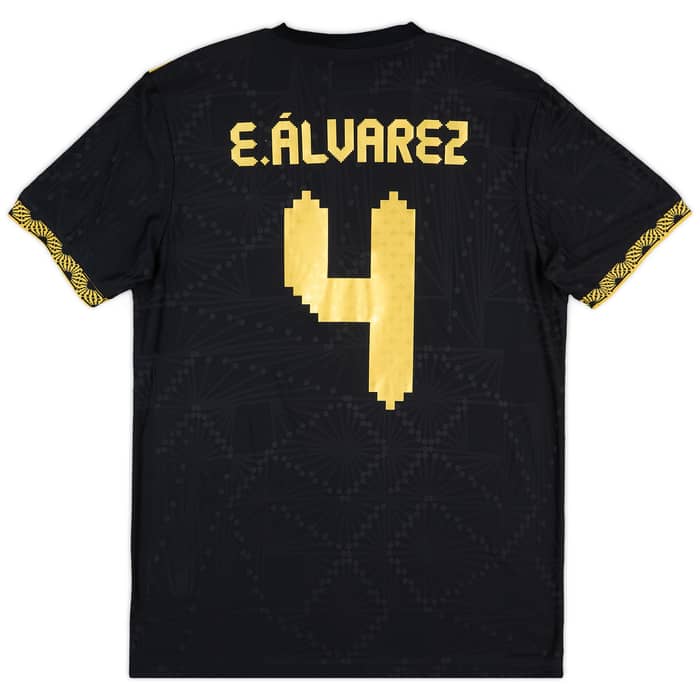 2025 Mexico Authentic Gold Cup Shirt E.Alvarez #4