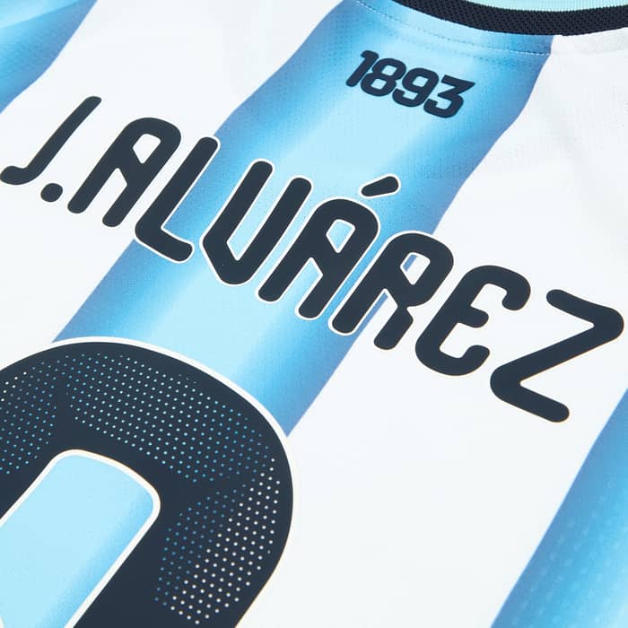 2026-27 Argentina Authentic Home L/S Shirt J.Alvarez #9