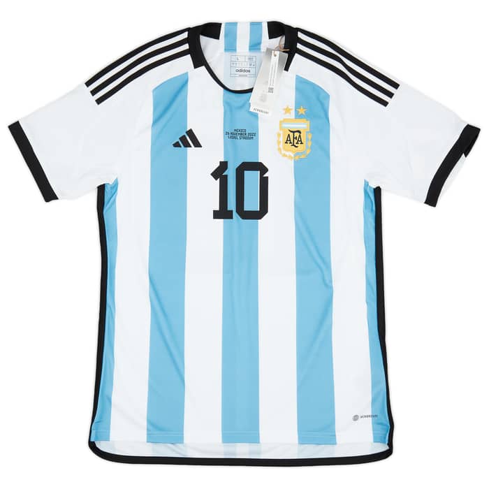 2022-23 Argentina Home 'vs Mexico' Shirt Messi #10