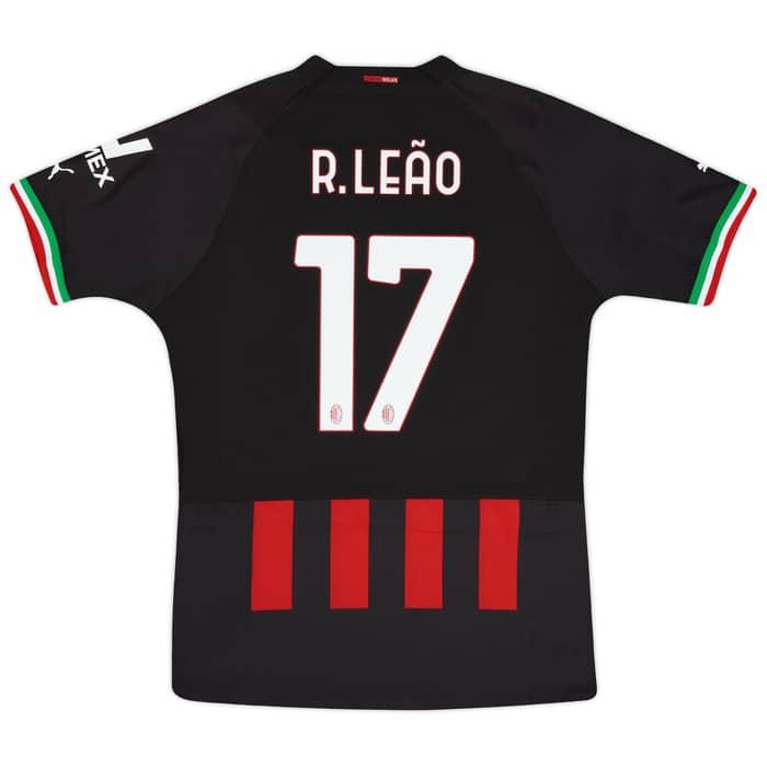 2022-23 AC Milan Authentic Home Shirt R.Leao #17