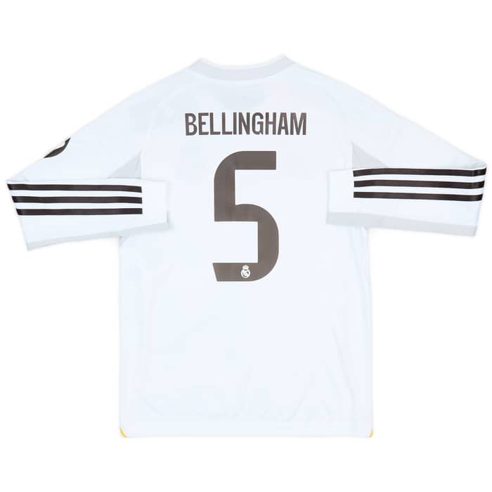 2025-26 Real Madrid Home L/S Shirt Bellingham #5 (KIDS)