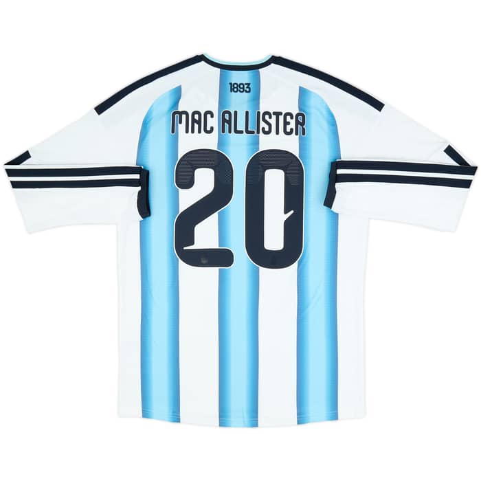 2026-27 Argentina Authentic Home L/S Shirt Mac Allister #20