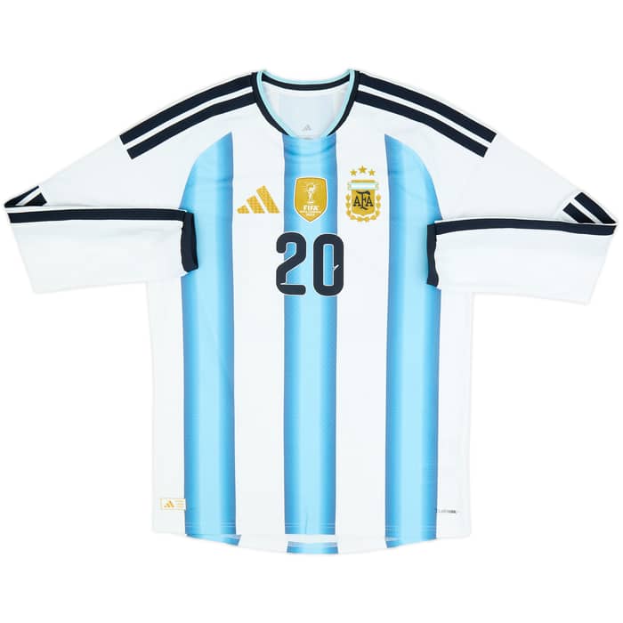 2026-27 Argentina Authentic Home L/S Shirt Mac Allister #20
