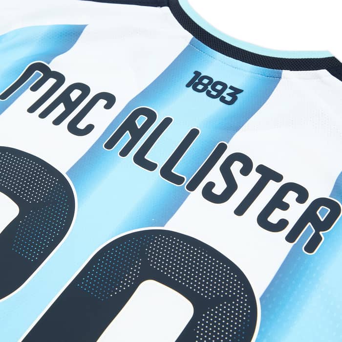 2026-27 Argentina Authentic Home L/S Shirt Mac Allister #20