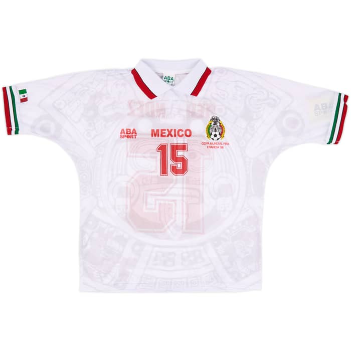 1998 Mexico ABA Sport Réédition Maillot Extérieur Hernandez #15