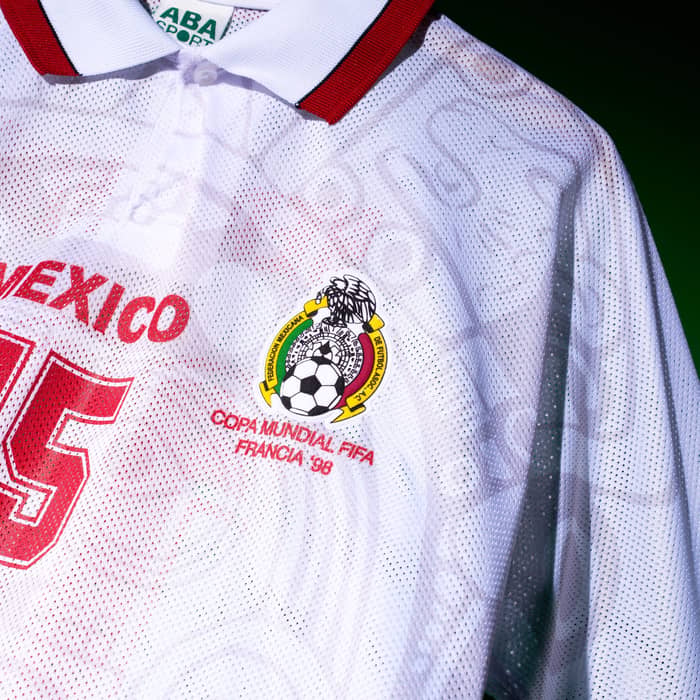 1998 Mexico ABA Sport Réédition Maillot Extérieur Hernandez #15