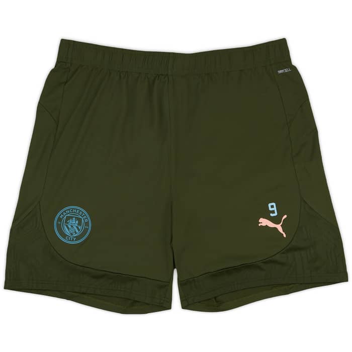 2024-25 Manchester City Player Issue Training Shorts #9 (Haaland) - As New - (XL)