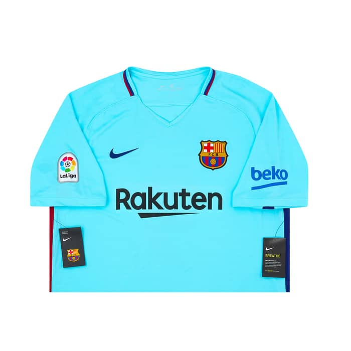 2017-18 Barcelona Away Shirt Suárez #9 