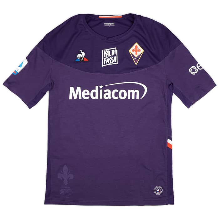 2019-20 Fiorentina Match Issue Home Shirt Ceccherini #17 - As New - (L)