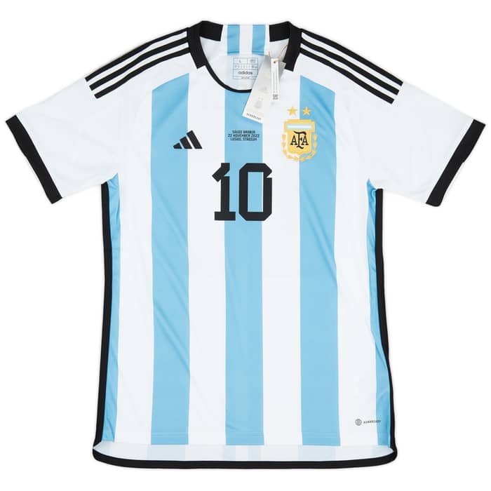 2022-23 Argentina Home 'vs Saudi Arabia' Shirt Messi #10