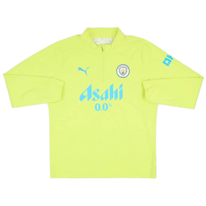 2024-25 Manchester City Player Issue 1/4 Zip Rain Top - As New - (L)