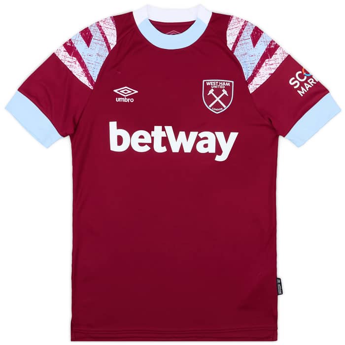 2022-23 West Ham Home Shirt Rice #41 - As New
