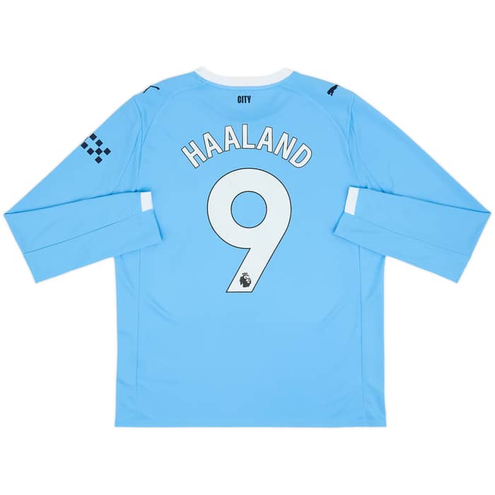 2025-26 Manchester City Home L/S Shirt Haaland #9
