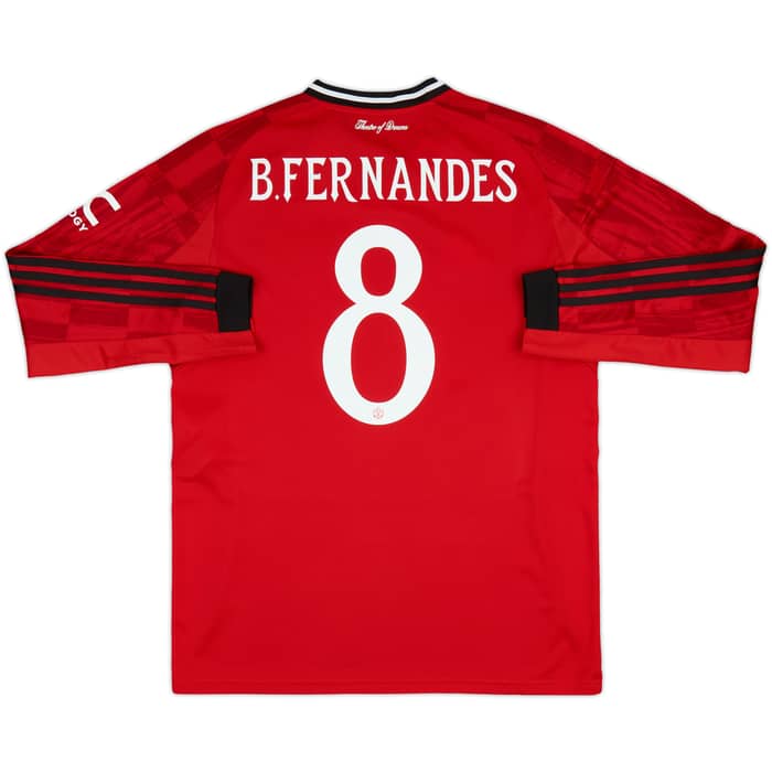 2025-26 Manchester United Home L/S Shirt B.Fernandes #8