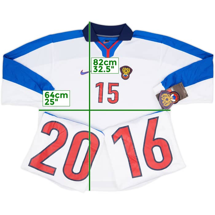 Camiseta de local de manga larga versión jugador de Rusia 1998-00 (XL)